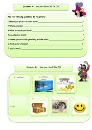 English Worksheet: Role play to practice asking and answering questions in past simple