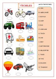 English Worksheet: VEHICLE