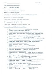 English Worksheet: Past  Simple vs. Present Perfect, Q - tags