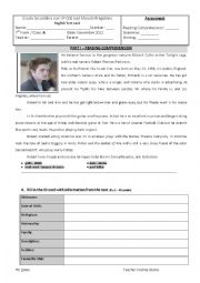 English Worksheet: Test 7th Grade