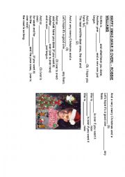 English Worksheet: Happy Christmas (War is Over) - Robbie Williams