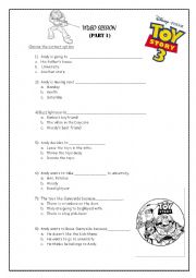 English Worksheet: toy story