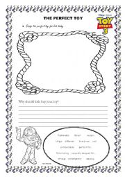 English Worksheet: toy story