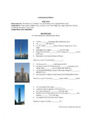 English Worksheet: Guessing Activity - Tallest Buildings