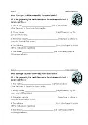 English Worksheet: passive with modals Hurricane Sandy