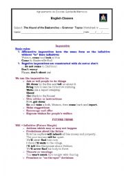 English Worksheet: The Hound of Baskervilles - Grammar focus