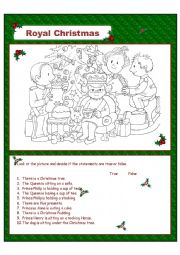 English Worksheet: Royal Christmas