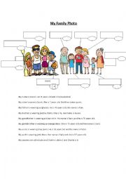 English Worksheet: Family Comparative Adjectives