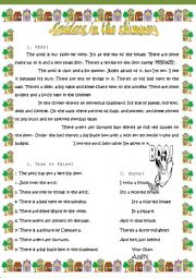 English Worksheet: Spiders in the chimney