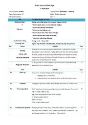 English Worksheet: Lesson plan /Dialogue of Iranian English book 3