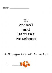 English Worksheet: Types of Animals