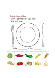 English Worksheet: Eating Vegetables