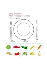 English Worksheet: Eating Vegetables
