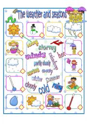 English Worksheet: Weather and seasons