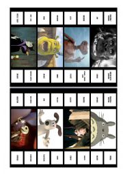 English Worksheet: LETS GO TO THE MOVIES - GUESS WHO ? / TABOO ... GAMES