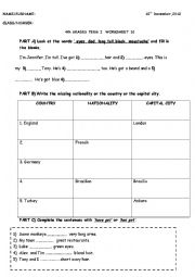 English Worksheet: worksheet