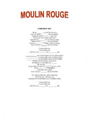 English Worksheet: MOULIN ROUGE - Come what may