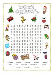 English Worksheet: Christmas activity