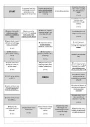 English Worksheet: Revision Game Straightforward Intermediate Units 5-9