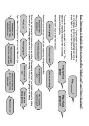 English Worksheet: Real Greetings in English