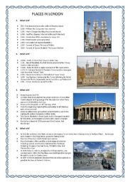 English Worksheet: Places in London