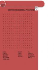 English Worksheet: grettings and farewell vocabulary