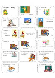 English Worksheet: preposition of place