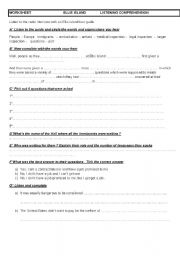 English Worksheet: ellis island