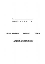 English Worksheet: weather, farming and food