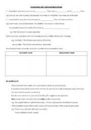 English Worksheet: Countable and Uncountable Grammar