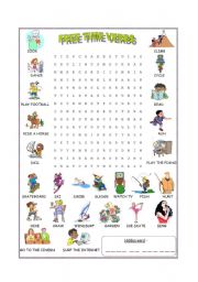 English Worksheet: Free time verbs