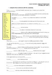 English Worksheet: Vocabulary feelings and identification