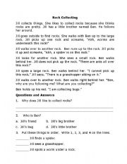 English Worksheet: Comprehension
