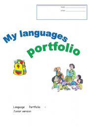 English Worksheet: Portfolio. Language Biography. Junior Version.