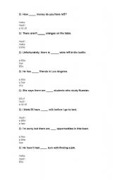 English Worksheet: Much many practice
