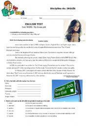 English Worksheet: Famous people test Leona Lewis