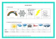 English Worksheet: weather