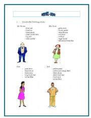 English Worksheet: DESCRIPTION HAVE HAS