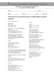 English worksheet: Listening - Vogue