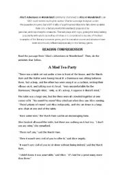 English worksheet: Alices Adventures in Wonderland 