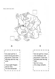 English Worksheet: Monsters SA