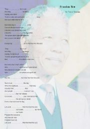 English Worksheet: Freedom Now  **Tracy Chapman**