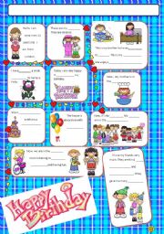 English Worksheet: happy birthday