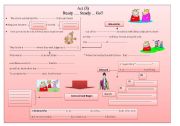 English worksheet: King Lear summary chart Act 3