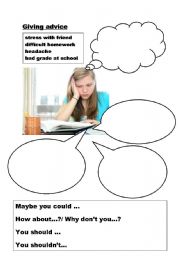 English Worksheet: Giving advice- modals