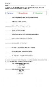 MIXED TENSES: PAST TENSE, PRESENT TENSE, FUTURE TENSE