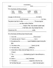 English Worksheet: Adjectives