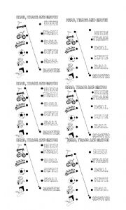 English Worksheet: READ, TRACE AND MATCH TOYS