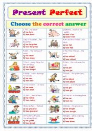 English Worksheet: Present Perfect Tense...