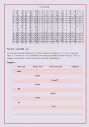 English worksheet: Text Maze